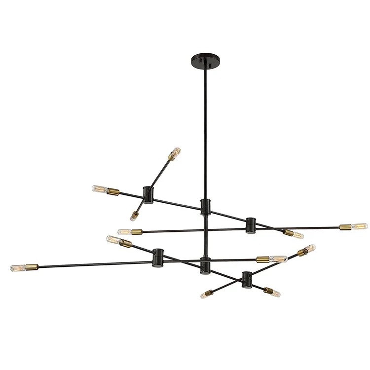 Lyrique Twelve-Light Two-Tier Chandelier - Frankwebs