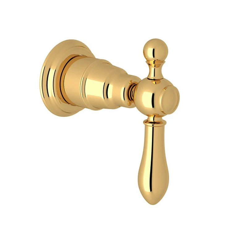 Volume Control Trim Arcana with Diverter 1 Classic Metal Lever Italian Brass - Frankwebs