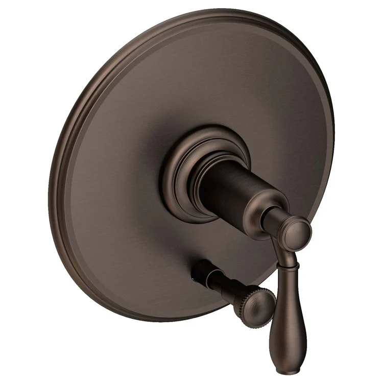 Ithaca Pressure Balance Tub/Shower Valve Trim Only with Lever Handle - Antique Brass - Frankwebs
