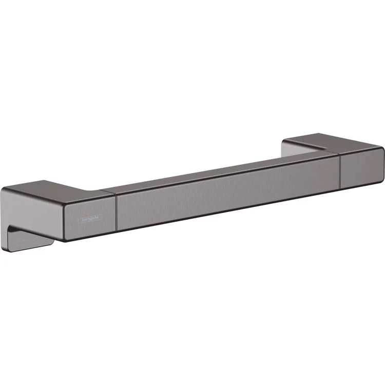 Towel Bar AddStoris 12 Inch Single Brushed Black Chrome Metal 3-1/9 Inch Wall Mount - Frankwebs