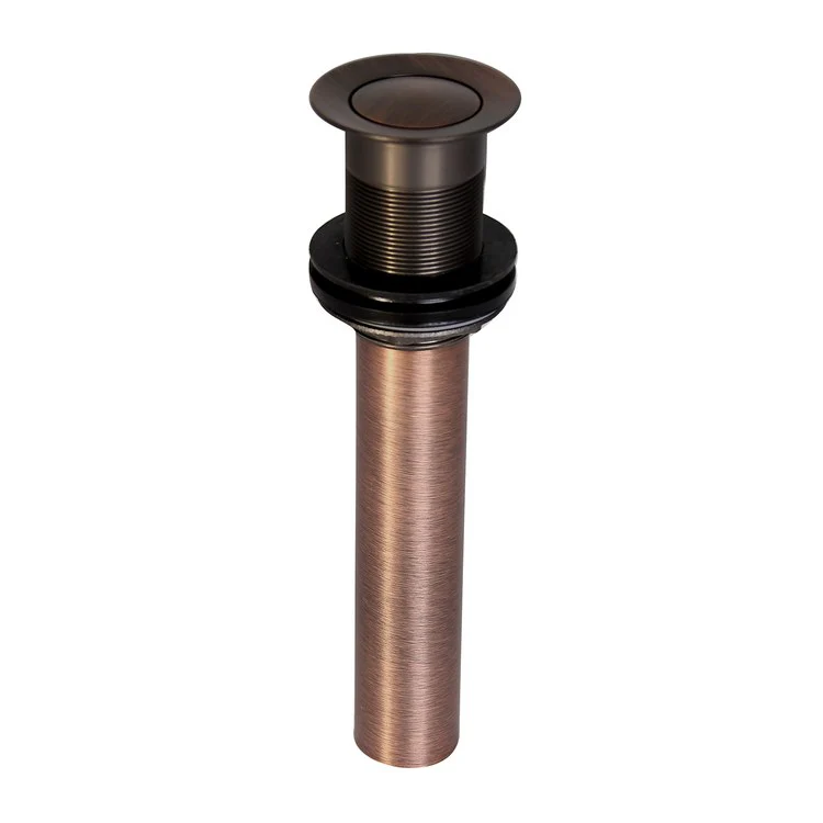 Pop-Up Drain 11 x 9 x 6 Inch Matte Black Brass for Sinks with 1-1/2 Inch Maximum Thickness - Frankwebs