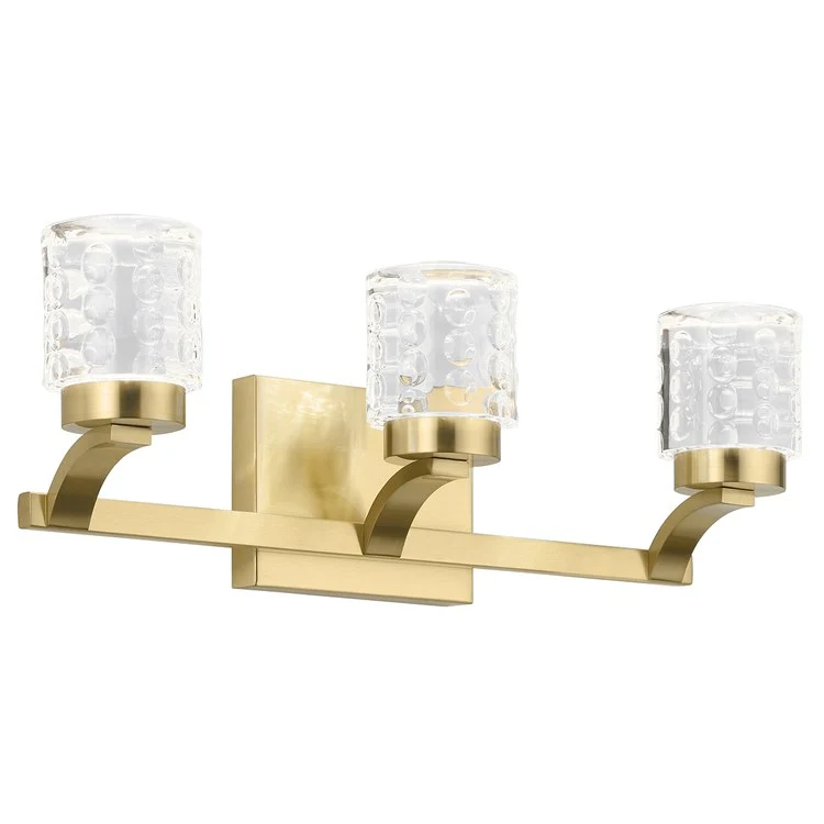 Vanity Light Rene 3 Lamp Champagne Gold Steel - Frankwebs