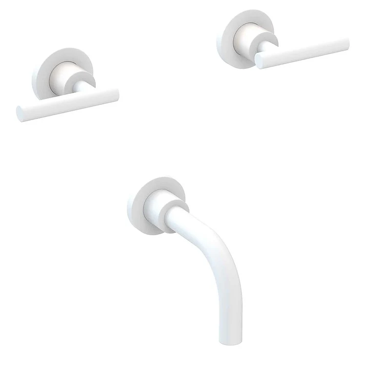 Tub Filler Trim East Linear Wall Mount 2 Lever Antique Nickel ADA 7-7/8 Inch Spread - Frankwebs