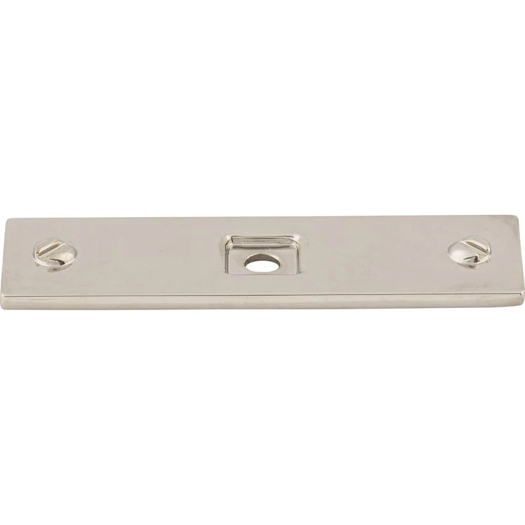 Backplate Barrington Channing 3 x 7/8 x 1/8 Inch Polished Nickel Zinc Alloy TK741PN - Frankwebs