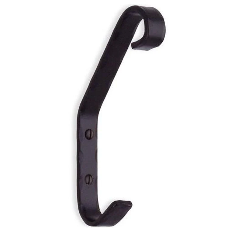 Coat Hook Single Wrought Iron 5-1/2 Inch 5/8 Inch Wall Mount Metal - Frankwebs