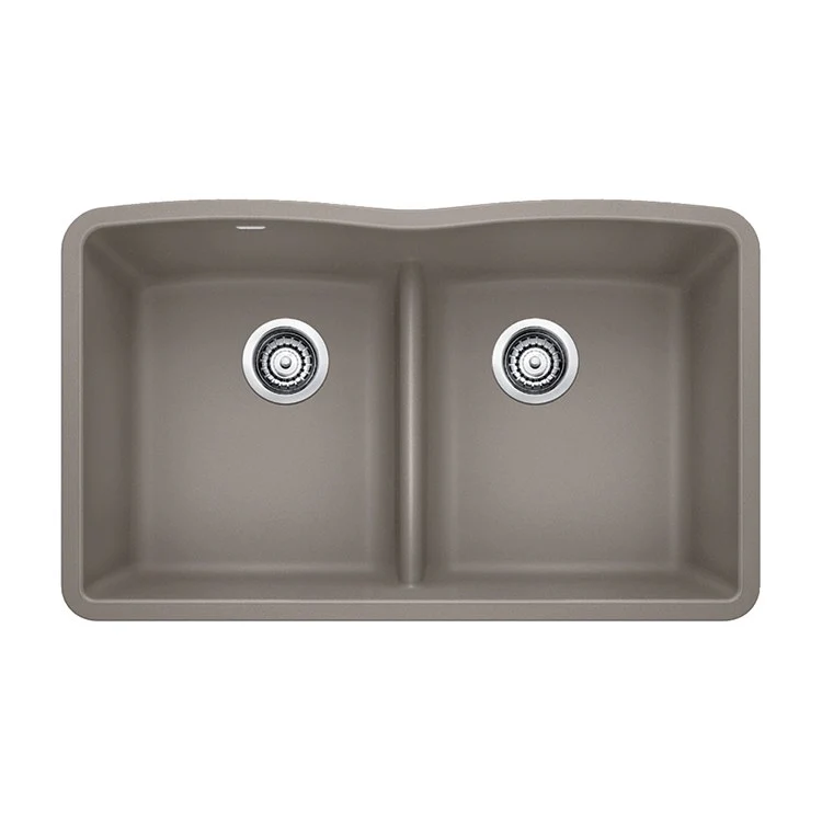 Kitchen Sink Diamond 32 x 19 Inch Double Bowl Equal Double Low Divide Coal Black Undermount - Frankwebs
