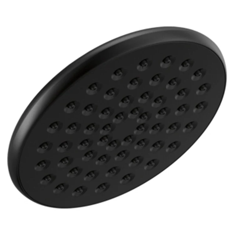 Showerhead Universal Showering Components 1 Function Round Raincan Matte Black 6 Inch 1.75 Gallons per Minute - Frankwebs