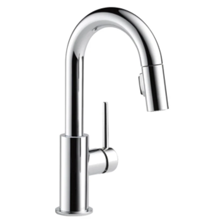 Prep Faucet Trinsic 8 Inch Spread 1 Lever ADA WaterSense Matte Black High Arc Pull Down Gooseneck Limited Swivel 1/3 Hole - Frankwebs