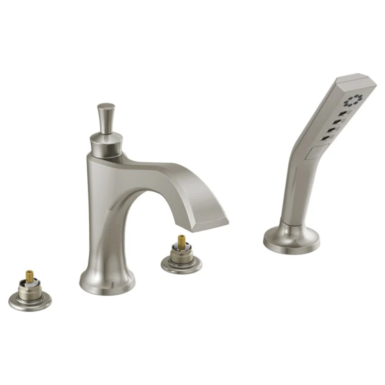 Roman Tub Trim Dorval with Handshower 2 Less Handles Matte Black - Frankwebs