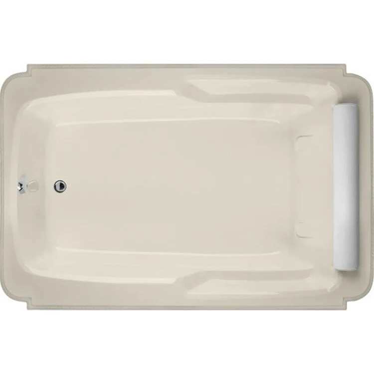 Soaking Tub Designer Collection Atlandia 74 x 48 Inch Drop-In Tub Only End Bone Acrylic - Frankwebs