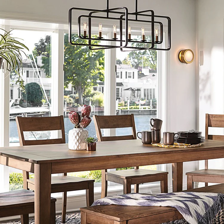 Quentin Six-Light Linear Chandelier - Frankwebs