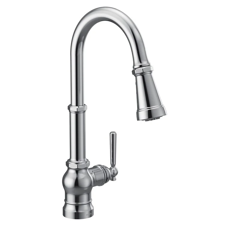 Kitchen Faucet Paterson 1 Lever ADA Chrome High Arc 360DEG 1 Hole 1.5 Gallons per Minute - Frankwebs