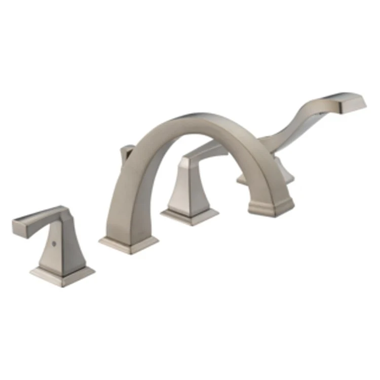 Dryden Two Handle 4-Hole Roman Tub Faucet with Handshower - Frankwebs