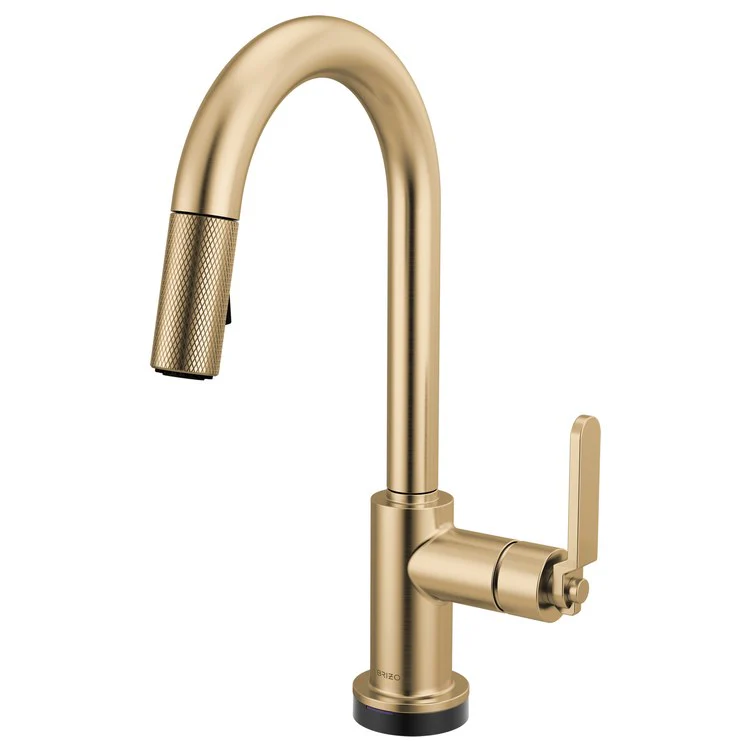 Prep Faucet Litze Smarttouch 1 Industrial Handle ADA Brilliance Luxe Gold Pull Down Dual Function Arc 360 DEG Swivel 1.8 Gallons per Minute - Frankwebs