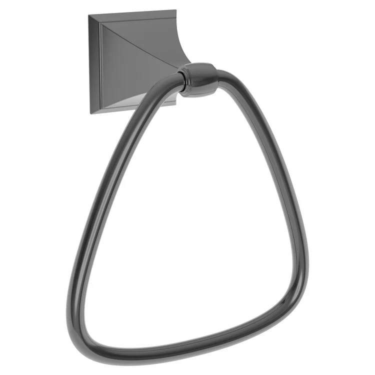 Towel Ring Joffrey 6-1/4 Inch Triangular Closed Satin Bronze PVD Brass 3-1/4 Inch - Frankwebs