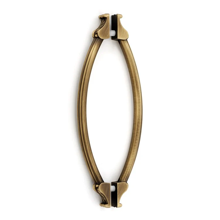 Pull Fiore Back to Back Unlacquered Brass 8 Inch 10 Inch 1-5/8 Inch - Frankwebs