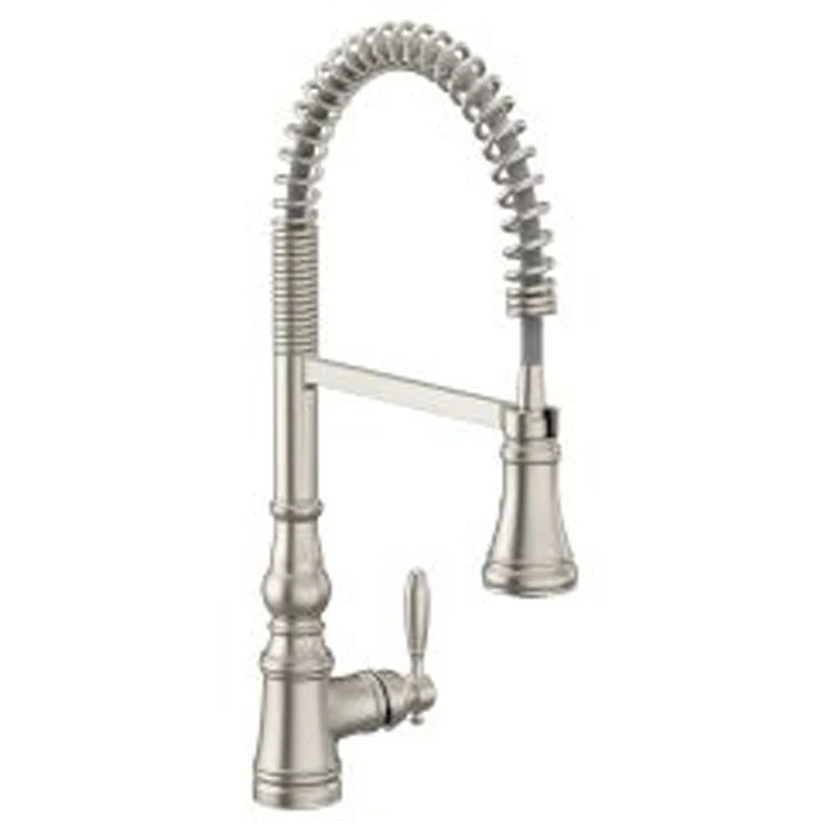 Kitchen Faucet Weymouth Spigot 1 Lever ADA Brushed Gold Pull Down - Frankwebs