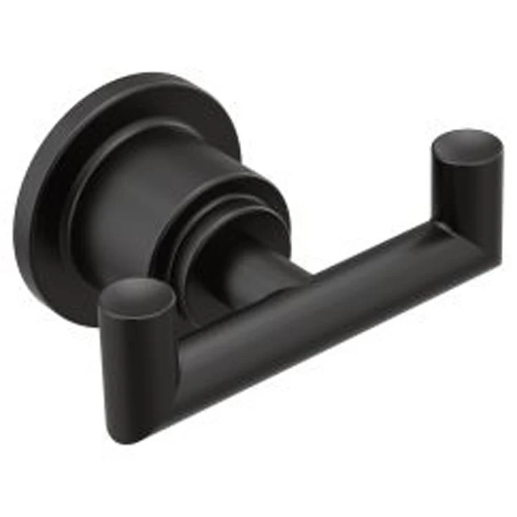 Robe Hook Arris Double Matte Black 2 Inch 2-1/2 Inch Concealed Screw Zinc - Frankwebs
