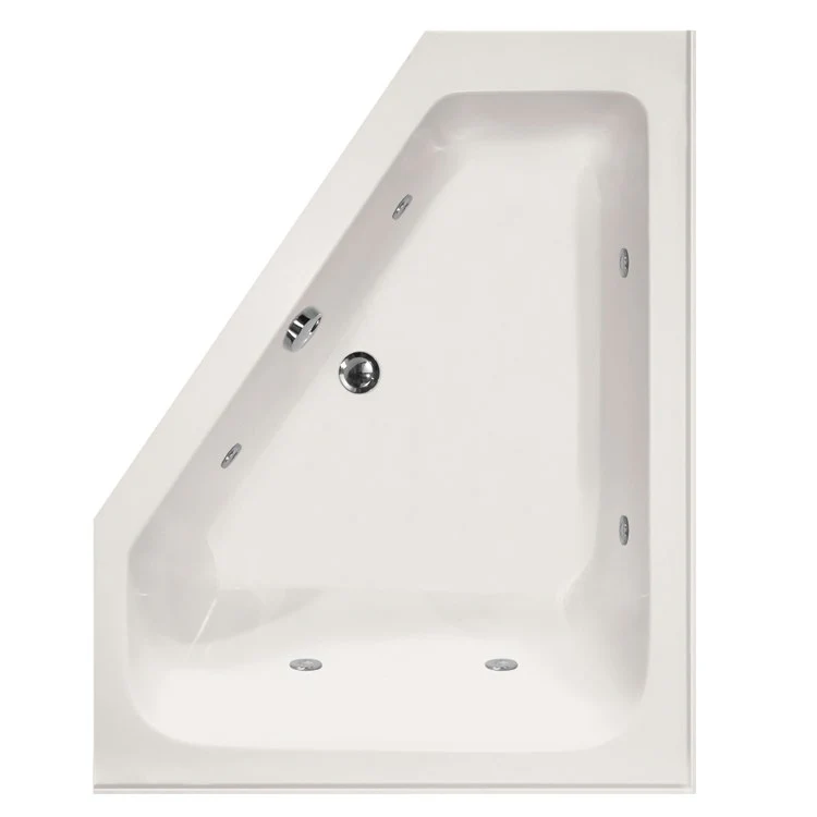 Whirlpool Tub Designer Collection Courtney 60 x 48 x 21 Inch Left Hand Drain Biscuit Corner Includes HydrOzone Sanitation Feature - Frankwebs