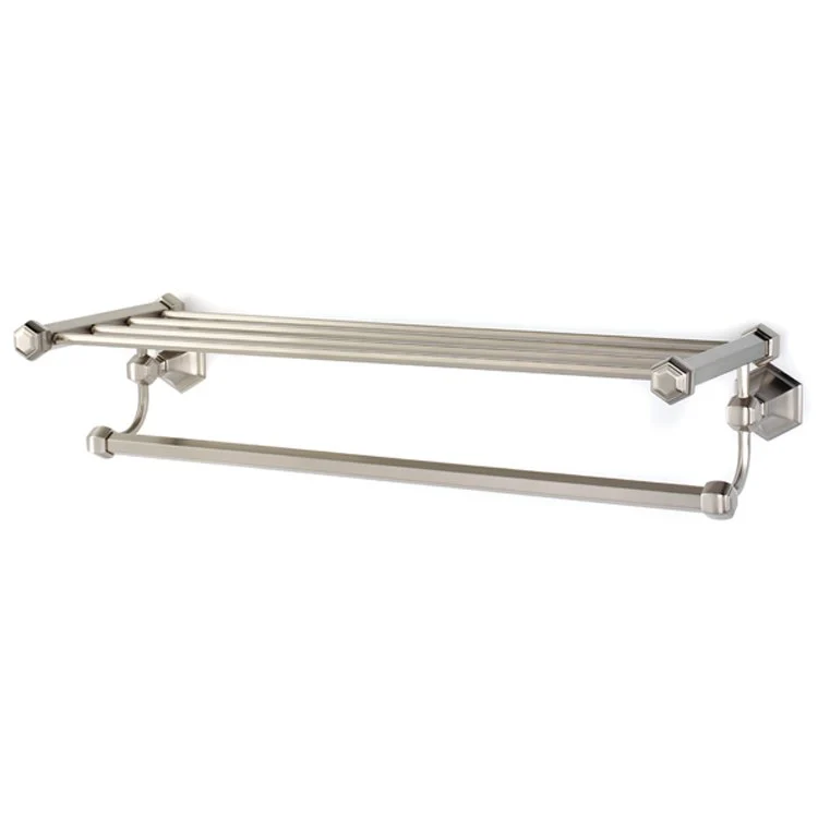 Towel Rack Nicole Bath Polished Chrome 24 Inch Brass 9-3/8 Inch Concealed Wall Mount - Frankwebs