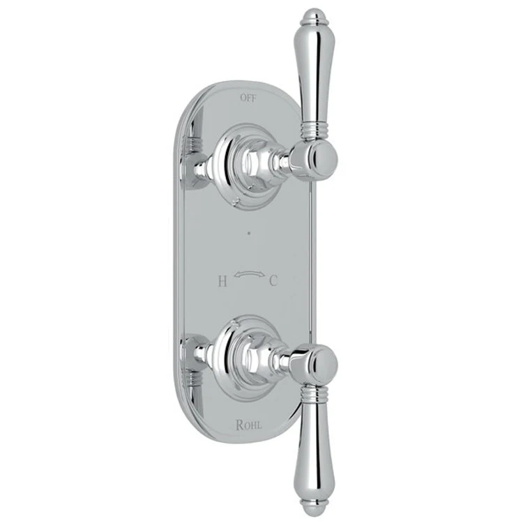 Thermostatic Trim 1/2 Inch with Diverter 2 Metal Lever Unlacquered Brass 6.7 Gallons per Minute Brass - Frankwebs