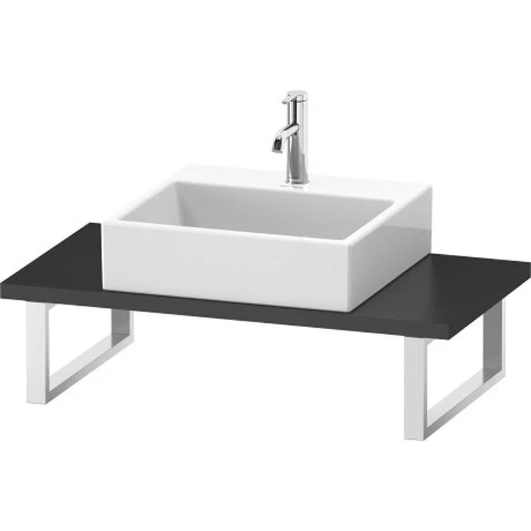 Lavatory Console L-Cube Mediterranean Oak Single Basin Compact 31-1/2 x 18-7/8 Inch 1-1/8 Inch - Frankwebs