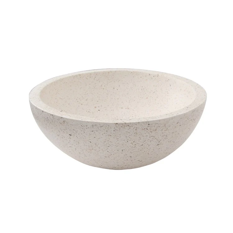 Vessel Caspar Small Oval 16-5/8 Inch White Concrete - Frankwebs
