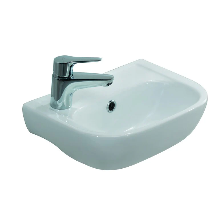 Lavatory Sink Caroline 380 Wall Hung 15 Inch Rectangle White - Frankwebs