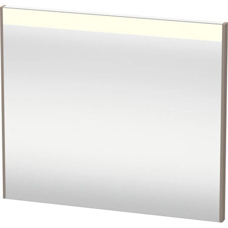 Mirror Brioso 27-1/2 x 32-1/4 Inch White High Gloss with Lighting Rectangle 1-3/8 Inch - Frankwebs