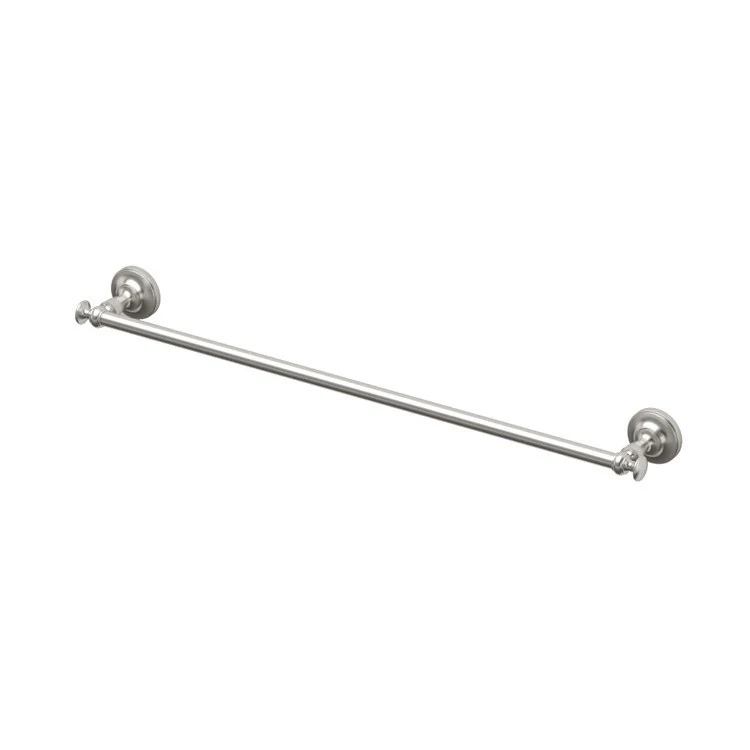 Towel Bar Tavern 24 Inch Satin Nickel Wall Mount Metal - Frankwebs