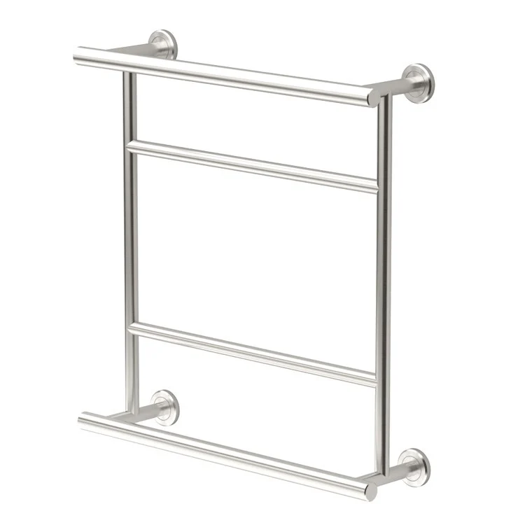 Towel Rack Round Spa Rack Satin Nickel Metal 20.75 Inch - Frankwebs