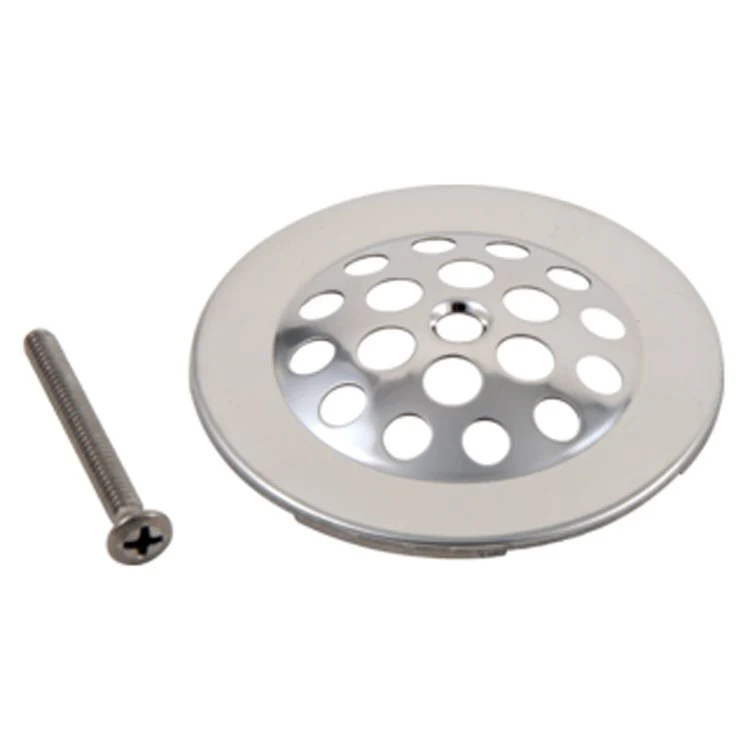 Drain Strainer Dome with Screw Chrome 10-24 x 1-3/4 Inch - Frankwebs
