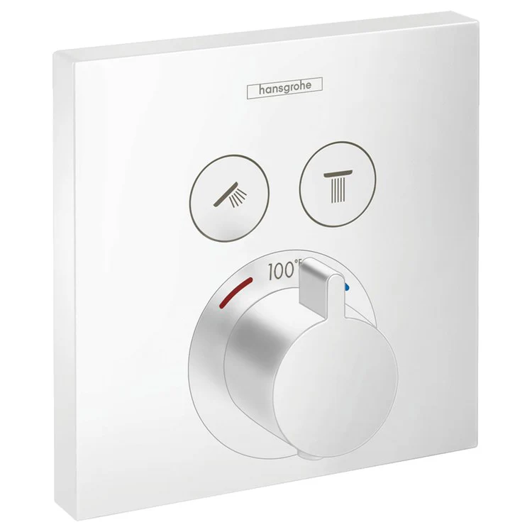 ShowerSelect E Square Thermostatic Two-Function Shower Trim - Frankwebs