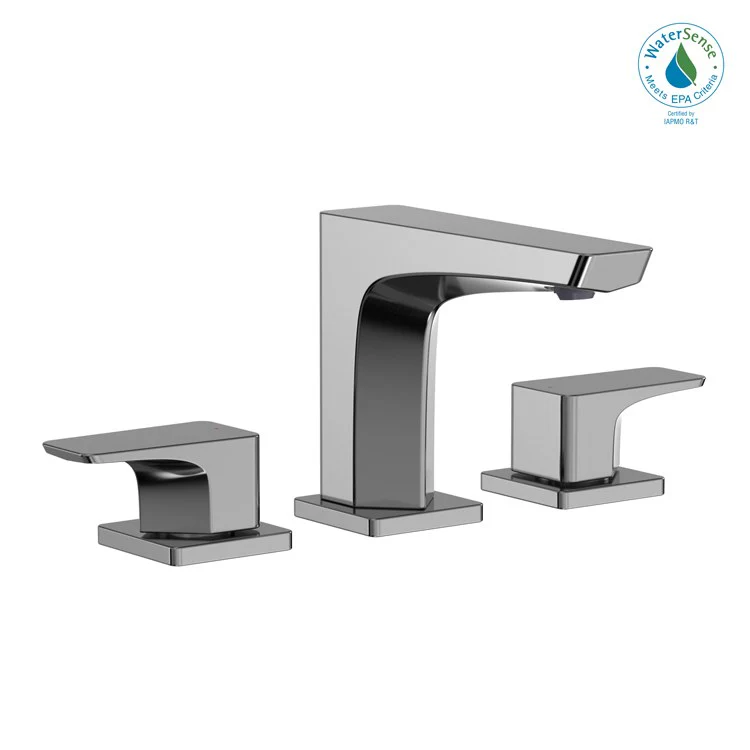 Lavatory Faucet GE Deck Mount Widespread 8 to 11 Inch Spread 2 Lever ADA CALGreen/WaterSense Polished Chrome 1.2 Gallons per Minute - Frankwebs