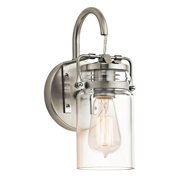 Brinley Single-Light Bathroom Wall Sconce - Frankwebs