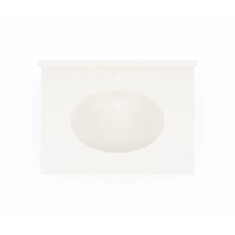 Vanity Top Chesapeake Single Bowl 31 x 22 Inch ADA Bisque Swanstone 1 Hole - Frankwebs