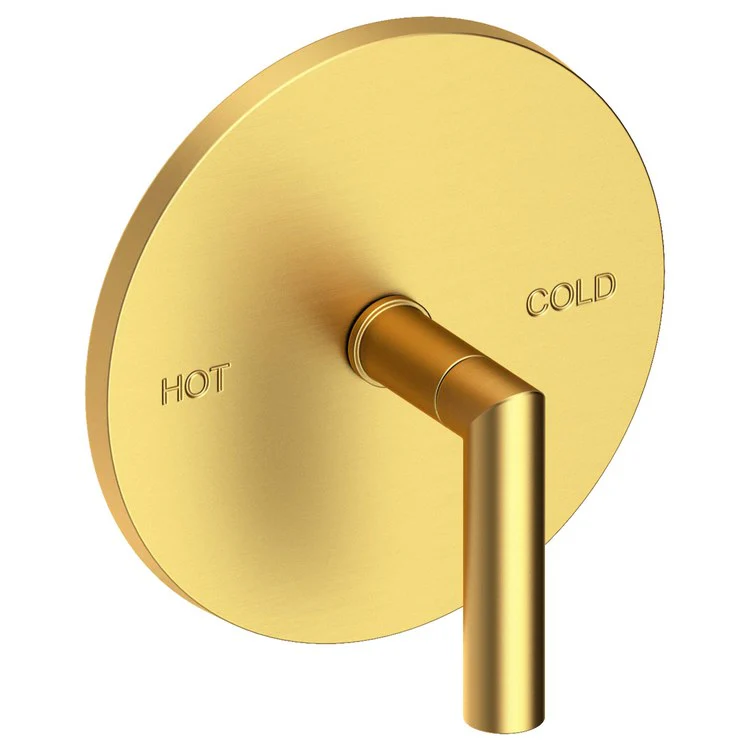 Pressure Balance Valve Trim Pavani Round 1 Lever Midnight Chrome ADA Depth 2-4/5 Inch - Frankwebs