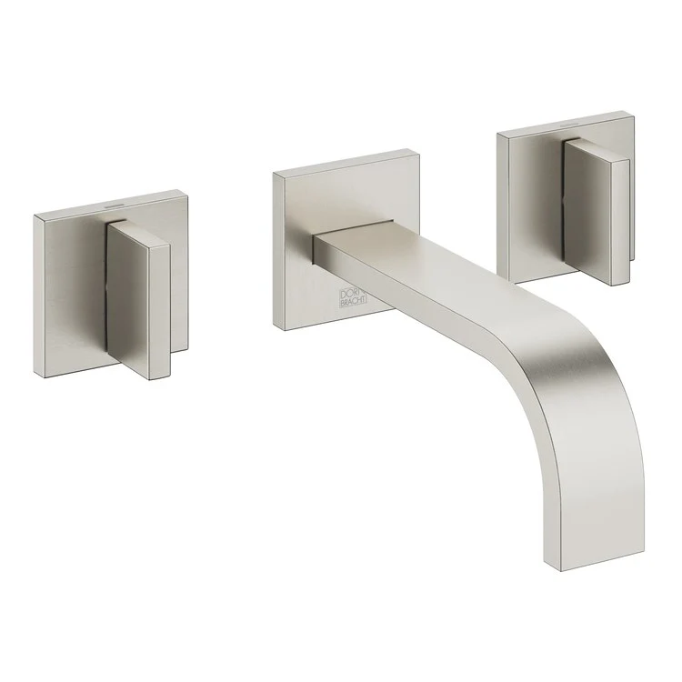 Lavatory Faucet MEM Wall Mount Mixer 2 Lever ADA WaterSense Dark Chrome 1.2 Gallons per Minute Less Drain 3 Hole - Frankwebs