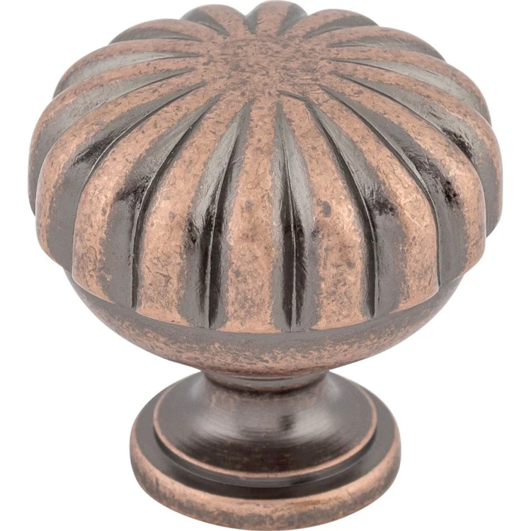 Knob Somerset Melon Round Oil Rubbed Bronze Zinc Alloy 1-1/4 Inch 1-1/5 Inch - Frankwebs