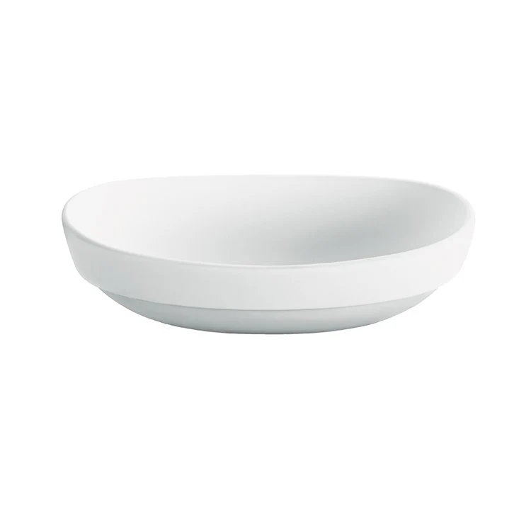 Lavatory Sink Elise Semi-Recessed 22 x 14 Inch Oval White Gloss - Frankwebs