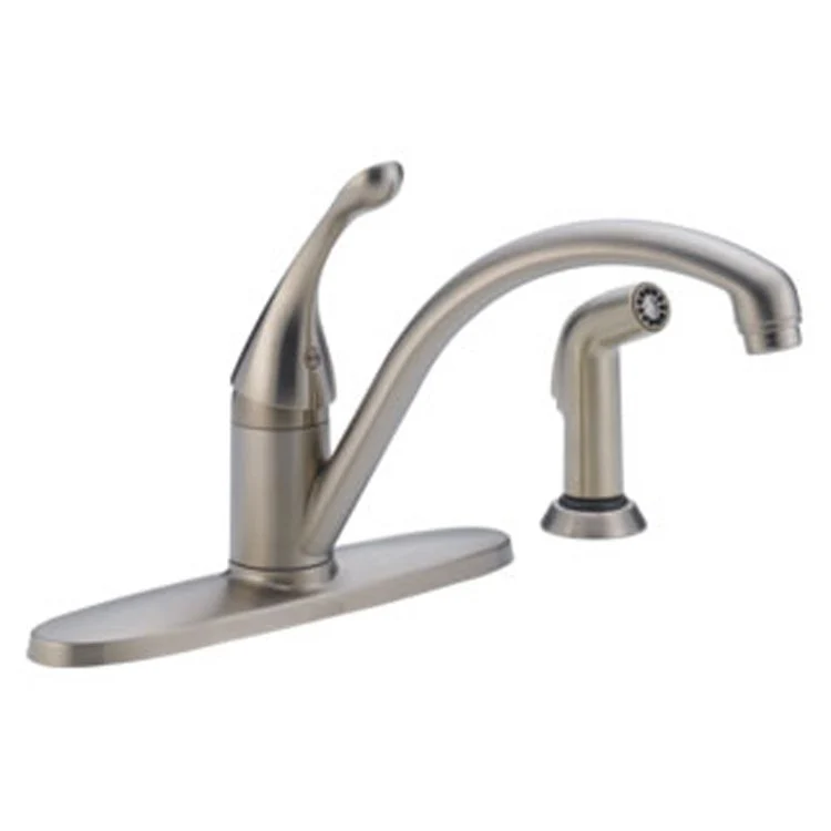 Collins Single Handle Kitchen Faucet with Escutcheon/Side Sprayer - Frankwebs