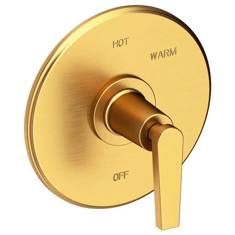 Pressure Balance Valve Trim Dorrance Round 1 Lever Midnight Chrome ADA Depth 3-1/6 Inch - Frankwebs