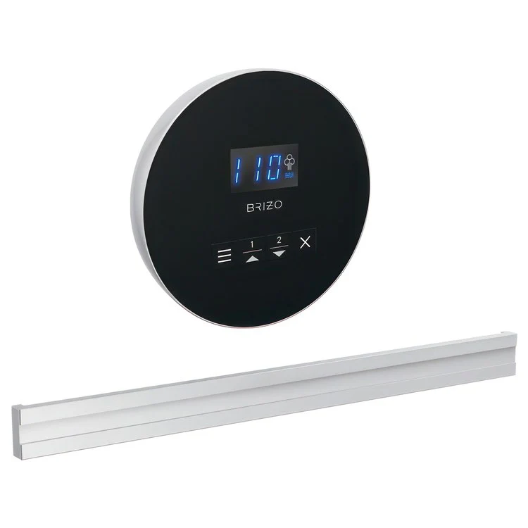 Steam Kit Mystix Lumicoat Luxe Gold Elemental with Round Steam Control & Bilateral Steam Head 2 User Presets Selectable RapidMist Patented Dual Sensor Technology - Frankwebs