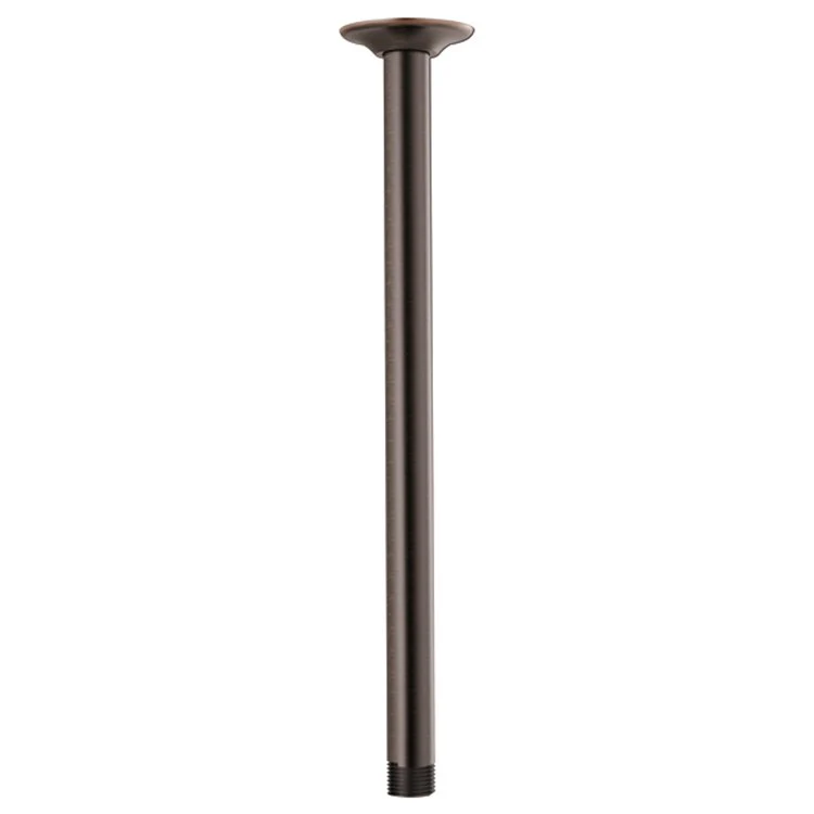 Shower Arm Universal Showering with Round Flange Brilliance Luxe Nickel 14 Inch 1/2