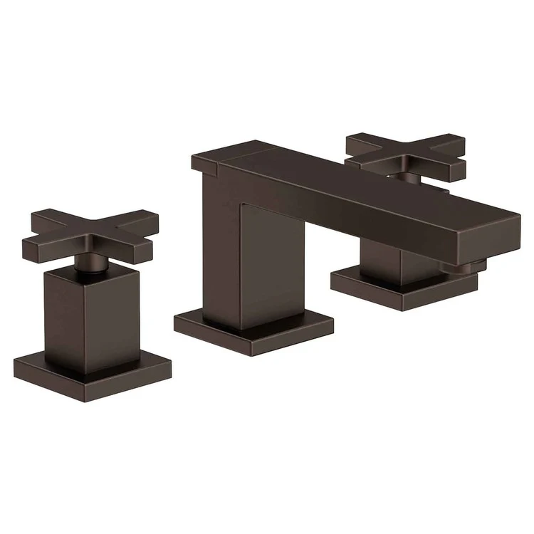 Lavatory Faucet Skylar Widespread 8 to 20 Inch Spread 2 Cross ADA Flat Black 1.2 Gallons per Minute Brass Spout Height 2-1/2 Inch - Frankwebs