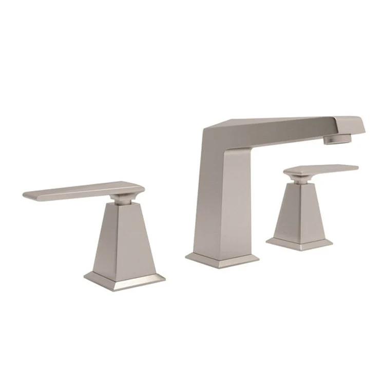 Lavatory Faucet Vincent Widespread 2 Metal Lever Satin Nickel 1.2 Gallons per Minute - Frankwebs