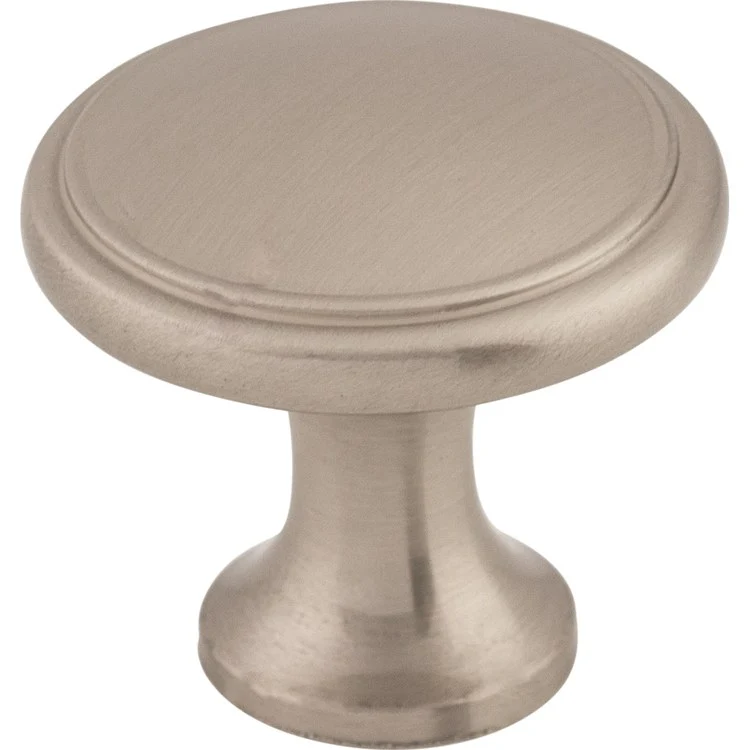 Knob Nouveau Ringed Round Ash Gray Zinc Alloy 1-1/8 x 1-1/8 x 1 Inch 1 Inch - Frankwebs