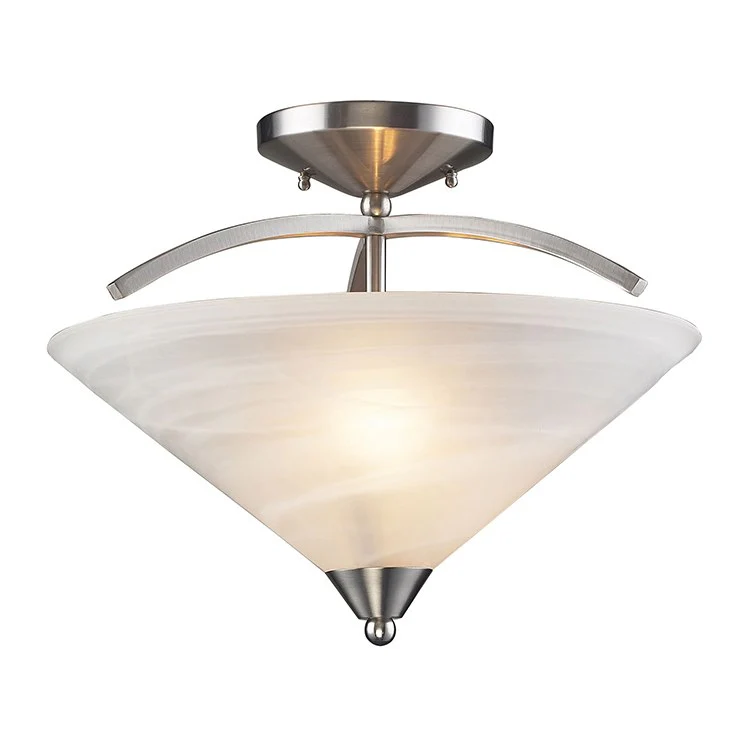 Elysburg Two-Light Semi-Flush Mount Ceiling Fixture - Frankwebs