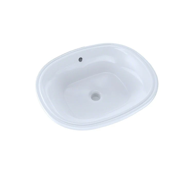 Lavatory Sink Maris Undercounter CeFiONtect Glaze 20 x 17 Inch Oval ADA Cotton - Frankwebs