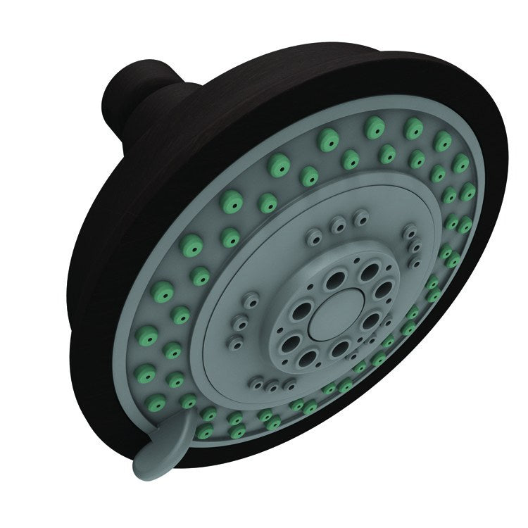 Showerhead Newport Bath 3 Function Antique Brass 4-2/7 Inch 1.8 Gallons per Minute Spray/Rain/Massage - Frankwebs